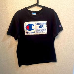 Black champion shirt